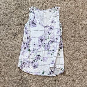 Floral Lavender Tank Top